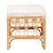 Bali & Pari Ibiza Modern bohemian Natural Brown Rattan Footstool 239-13580-ZORO - alternate 6
